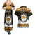 Custom Hawaii James Campbell High School Christmas Couples Matching Summer Maxi Dress and Hawaiian Shirt Tropical Santa Claus LT05 - Polynesian Pride