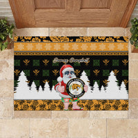 Custom Hawaii James Campbell High School Christmas Rubber Doormat Tropical Santa Claus LT05 - Polynesian Pride