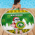 Custom Hawaii Kaimuki High School Christmas Beach Blanket Tropical Santa Claus LT05 - Polynesian Pride