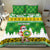 Custom Hawaii Kaimuki High School Christmas Bedding Set Tropical Santa Claus LT05 - Polynesian Pride