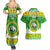 Custom Hawaii Kaimuki High School Christmas Couples Matching Summer Maxi Dress and Hawaiian Shirt Tropical Santa Claus LT05 - Polynesian Pride