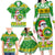 Custom Hawaii Kaimuki High School Christmas Family Matching Long Sleeve Bodycon Dress and Hawaiian Shirt Tropical Santa Claus LT05 - Polynesian Pride