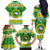 Custom Hawaii Kaimuki High School Christmas Family Matching Off Shoulder Long Sleeve Dress and Hawaiian Shirt Tropical Santa Claus LT05 - Polynesian Pride