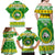 Custom Hawaii Kaimuki High School Christmas Family Matching Off Shoulder Maxi Dress and Hawaiian Shirt Tropical Santa Claus LT05 - Polynesian Pride