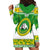 Custom Hawaii Kaimuki High School Christmas Hoodie Dress Tropical Santa Claus LT05 - Polynesian Pride