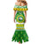 Custom Hawaii Kaimuki High School Christmas Mermaid Dress Tropical Santa Claus LT05 - Polynesian Pride