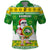 Custom Hawaii Kaimuki High School Christmas Polo Shirt Tropical Santa Claus LT05 Green - Polynesian Pride