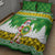 Custom Hawaii Kaimuki High School Christmas Quilt Bed Set Tropical Santa Claus LT05 - Polynesian Pride