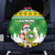 Custom Hawaii Kaimuki High School Christmas Spare Tire Cover Tropical Santa Claus LT05 Green - Polynesian Pride