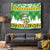 Custom Hawaii Kaimuki High School Christmas Tapestry Tropical Santa Claus LT05 Green - Polynesian Pride