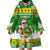 Custom Hawaii Kaimuki High School Christmas Wearable Blanket Hoodie Tropical Santa Claus LT05 - Polynesian Pride
