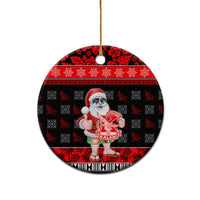 Custom Hawaii Kalani High School Christmas Ceramic Ornament Tropical Santa Claus LT05 - Polynesian Pride