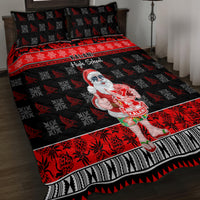 Custom Hawaii Kalani High School Christmas Quilt Bed Set Tropical Santa Claus LT05 - Polynesian Pride