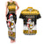 Custom Hawaii Nanakuli High and Intermediate School Christmas Couples Matching Tank Maxi Dress and Hawaiian Shirt Tropical Santa Claus LT05 Yellow - Polynesian Pride