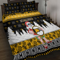 Custom Hawaii Nanakuli High and Intermediate School Christmas Quilt Bed Set Tropical Santa Claus LT05 - Polynesian Pride