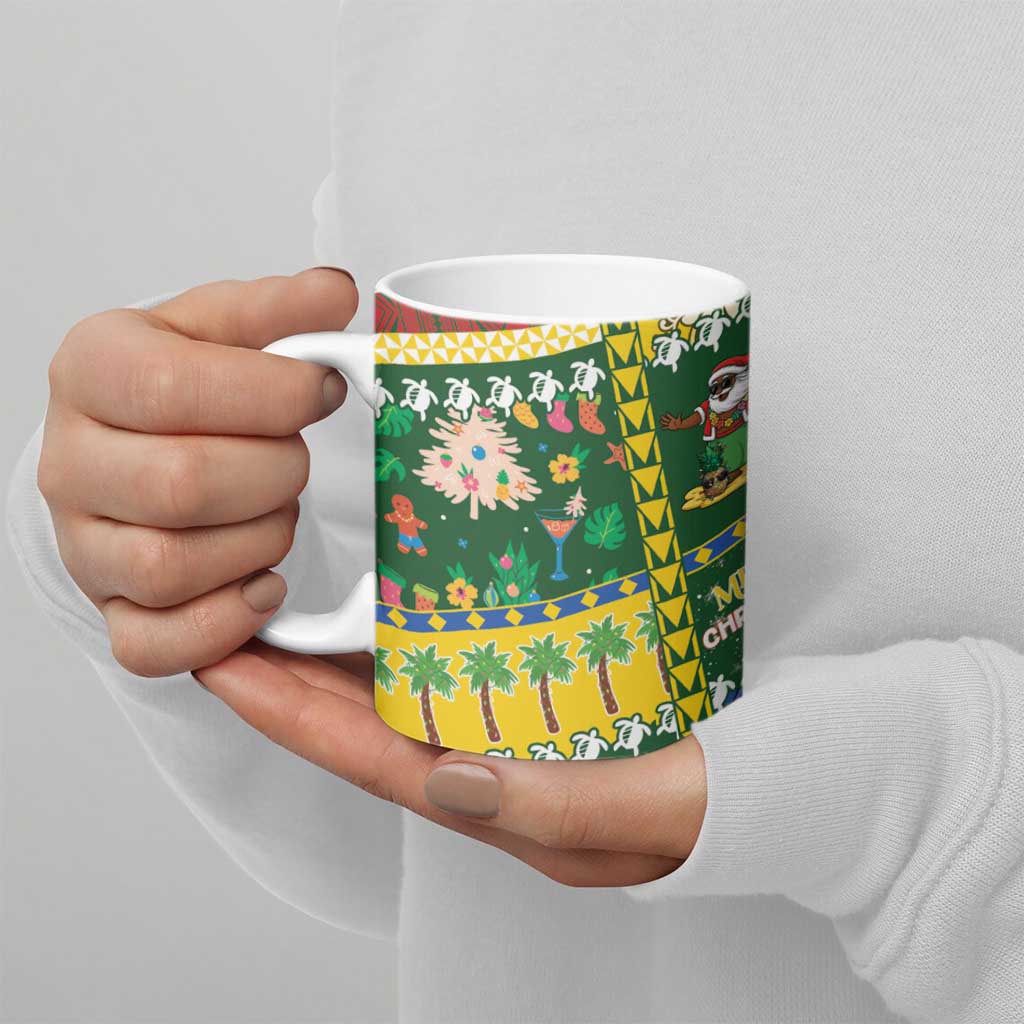 Solomon Islands Christmas Ceramic Mug Festive Beach Vibes - Polynesian Pride