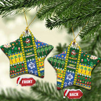 Solomon Islands Christmas Ceramic Ornament Festive Beach Vibes - Polynesian Pride