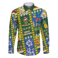 Solomon Islands Christmas Family Matching Mermaid Dress and Hawaiian Shirt Festive Beach Vibes - Polynesian Pride