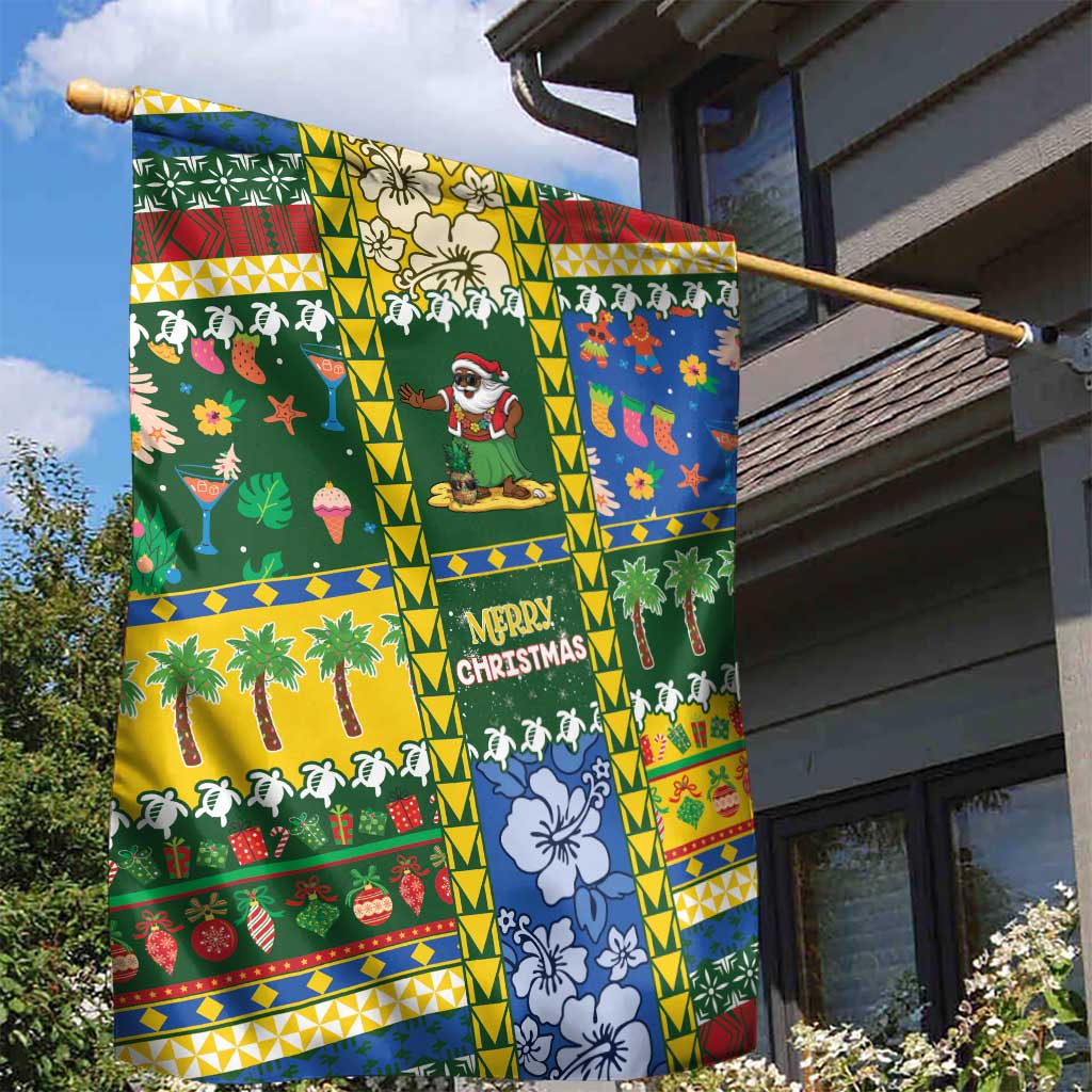 Solomon Islands Christmas Garden Flag Festive Beach Vibes - Polynesian Pride