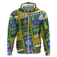 Solomon Islands Christmas Hoodie Festive Beach Vibes - Polynesian Pride