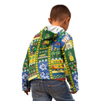 Solomon Islands Christmas Kid Hoodie Festive Beach Vibes - Polynesian Pride