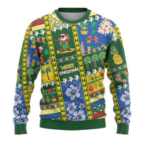 Solomon Islands Christmas Ugly Christmas Sweater Festive Beach Vibes - Polynesian Pride