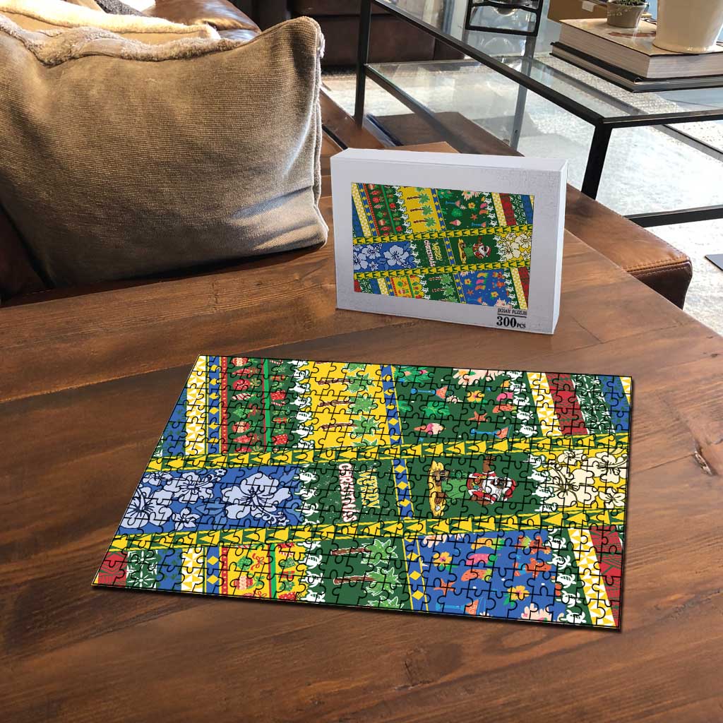 Solomon Islands Christmas Puzzle Festive Beach Vibes - Polynesian Pride