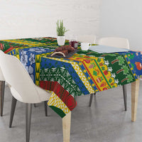 Solomon Islands Christmas Tablecloth Festive Beach Vibes - Polynesian Pride