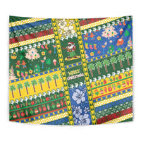 Solomon Islands Christmas Tapestry Festive Beach Vibes - Polynesian Pride