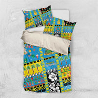 Tuvalu Christmas Bedding Set Festive Beach Vibes - Polynesian Pride