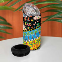 Tuvalu Christmas 4 in 1 Can Cooler Tumbler Festive Beach Vibes - Polynesian Pride
