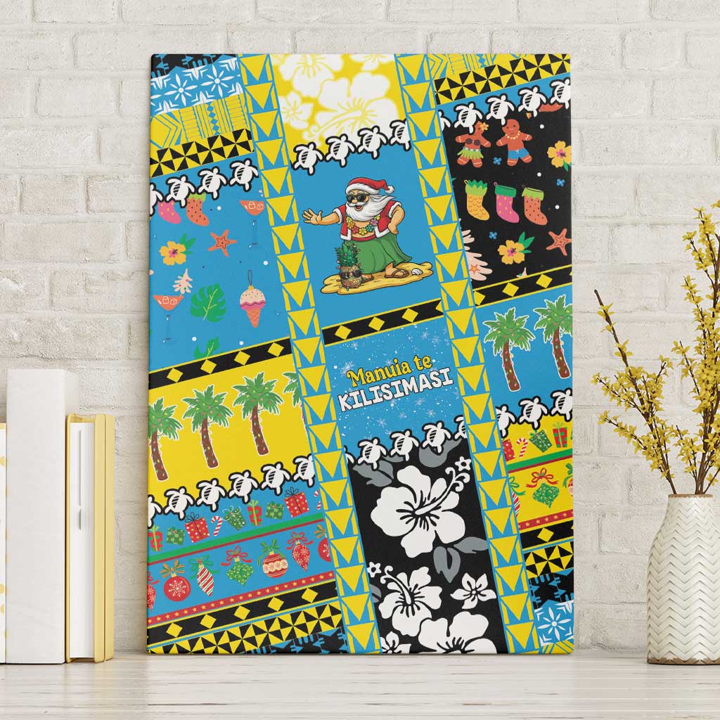 Tuvalu Christmas Canvas Wall Art Festive Beach Vibes - Polynesian Pride