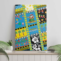 Tuvalu Christmas Canvas Wall Art Festive Beach Vibes - Polynesian Pride