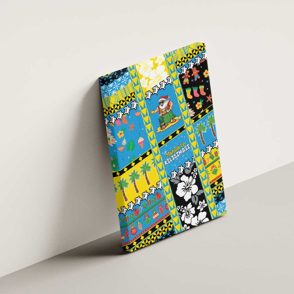 Tuvalu Christmas Canvas Wall Art Festive Beach Vibes - Polynesian Pride