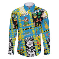 Tuvalu Christmas Family Matching Mermaid Dress and Hawaiian Shirt Festive Beach Vibes - Polynesian Pride