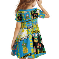 Tuvalu Christmas Family Matching Off The Shoulder Long Sleeve Dress and Hawaiian Shirt Festive Beach Vibes - Polynesian Pride