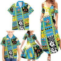 Tuvalu Christmas Family Matching Summer Maxi Dress and Hawaiian Shirt Festive Beach Vibes - Polynesian Pride