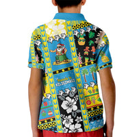 Tuvalu Christmas Kid Polo Shirt Festive Beach Vibes - Polynesian Pride