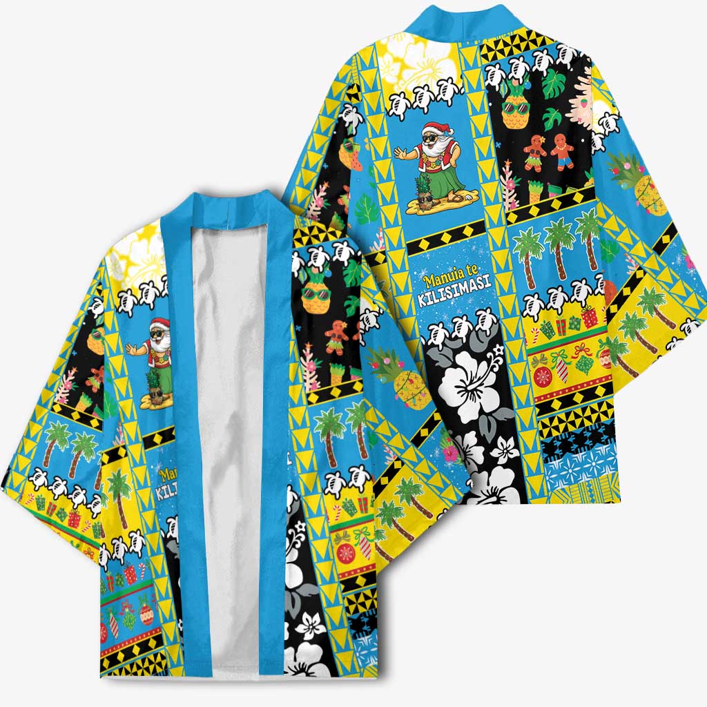 Tuvalu Christmas Kimono Festive Beach Vibes - Polynesian Pride