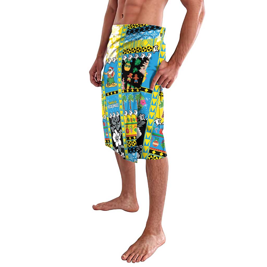 Tuvalu Christmas Lavalava Festive Beach Vibes - Polynesian Pride