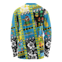 Tuvalu Christmas Long Sleeve Shirt Festive Beach Vibes - Polynesian Pride