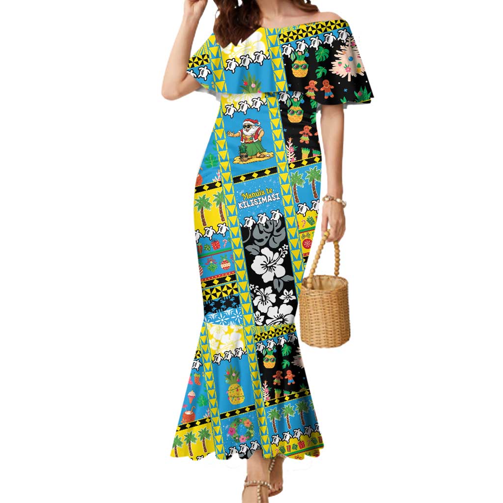 Tuvalu Christmas Mermaid Dress Festive Beach Vibes - Polynesian Pride