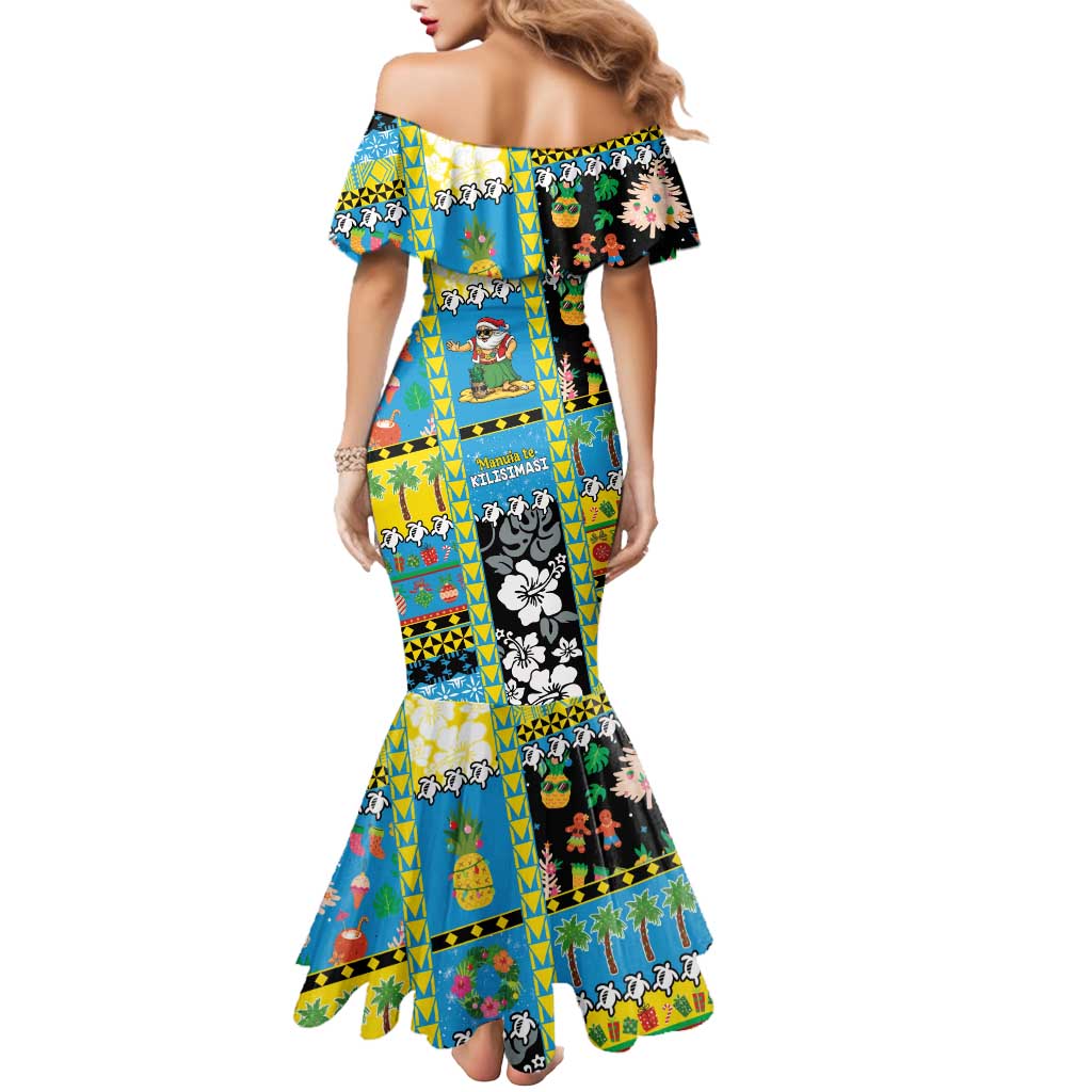 Tuvalu Christmas Mermaid Dress Festive Beach Vibes - Polynesian Pride