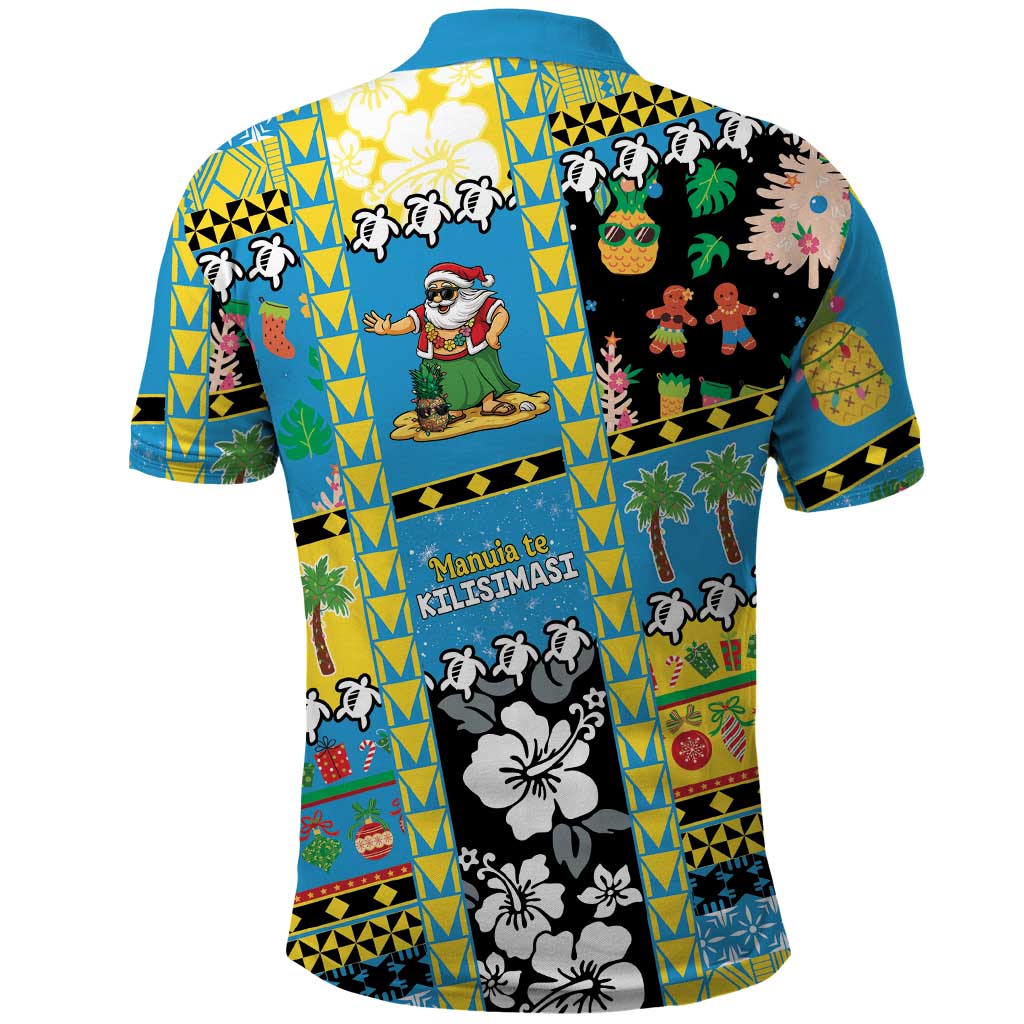 Tuvalu Christmas Polo Shirt Festive Beach Vibes - Polynesian Pride