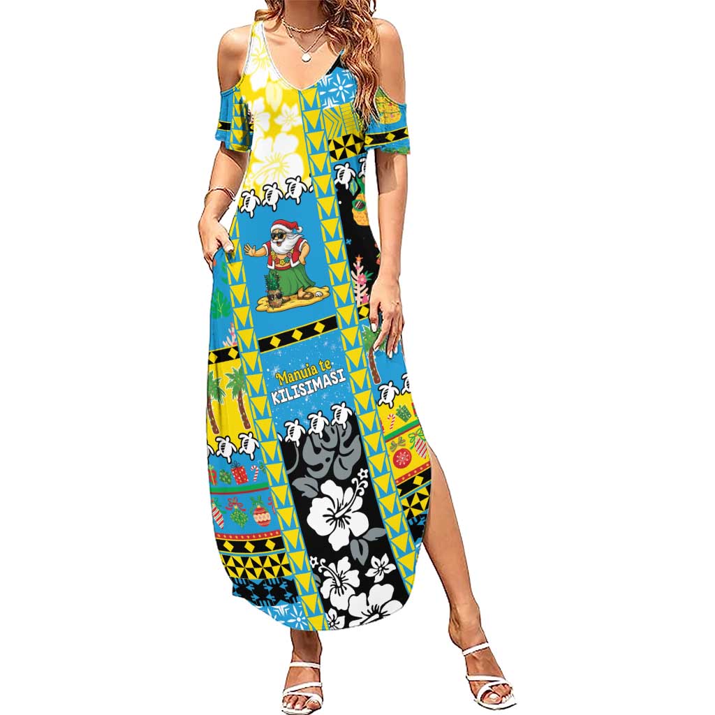 summer dress for christmas Tuvalu Christmas Summer Maxi Dress Festive Beach Vibes