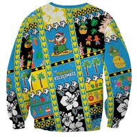 Tuvalu Christmas Sweatshirt Festive Beach Vibes - Polynesian Pride