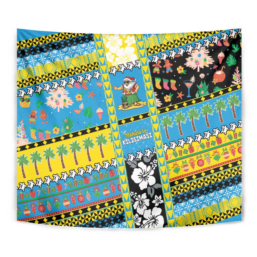 Tuvalu Christmas Tapestry Festive Beach Vibes - Polynesian Pride