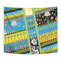 Tuvalu Christmas Tapestry Festive Beach Vibes - Polynesian Pride