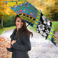 Tuvalu Christmas Umbrella Festive Beach Vibes - Polynesian Pride