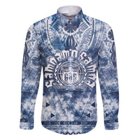 Samoa 685 Family Matching Short Sleeve Bodycon Dress and Hawaiian Shirt Polynesian Pattern Tie Dye Style